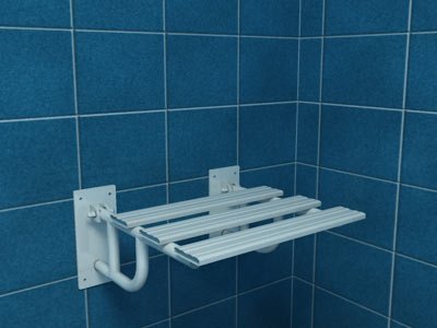 Krzesełko prysznicowe uchylne z podporami (KP2)