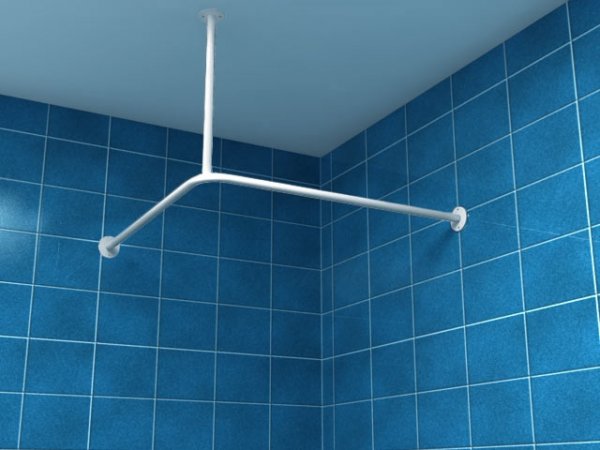 Drążek zasłony prysznicowej 90/90 cm (UP90)