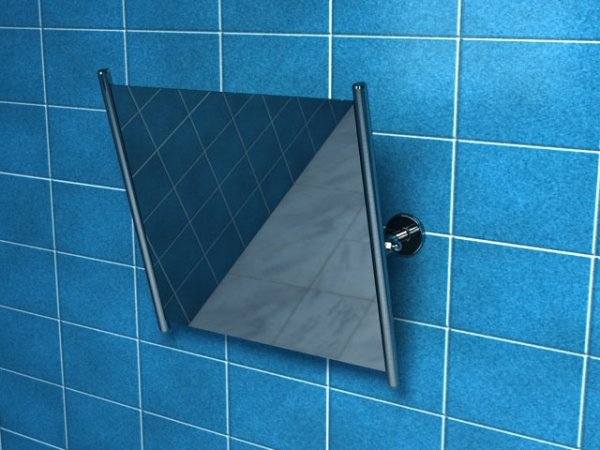 Lustro uchylne w bocznej ramie 60/60 cm (PSP 801)
