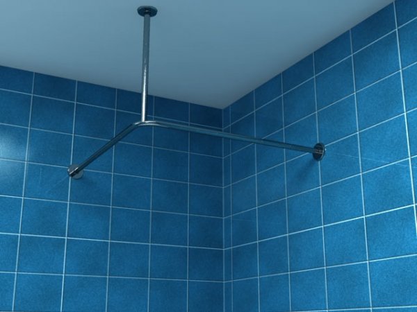 Drążek zasłony prysznicowej 90/90 cm (PSP 900)
